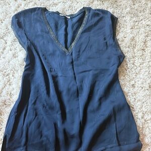Elegant Navy Women's Blouse